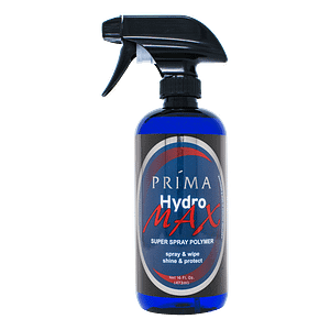 One bottle of Prima Car Care Hydro Max is displayed with a blank background