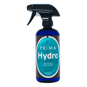 One bottle of Prima Car Care Hydro is displayed with a blank background